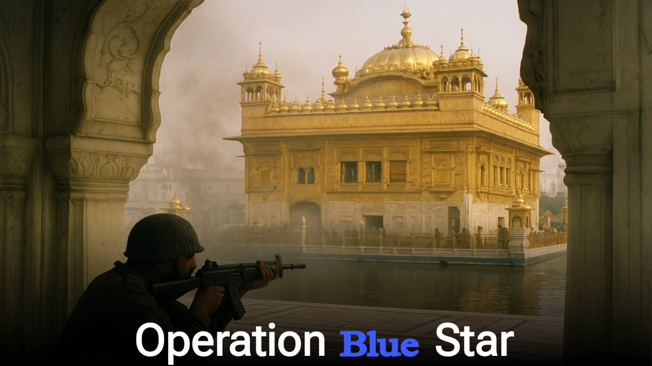 इंदिरा गांधी
operation blue star